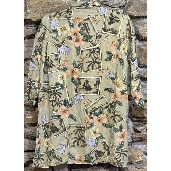Men's Vintage Tommy Bahama Vacation 100% Silk Short Sleeve Hawaiian Button Up Sh - Picture 5 of 6